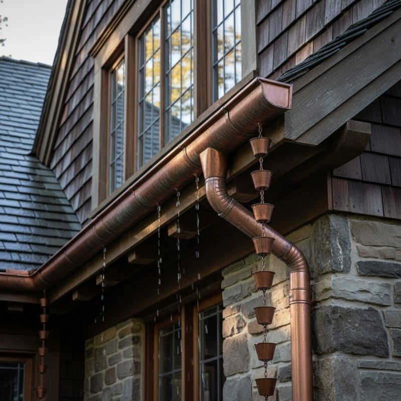 Copper Gutter Replacement